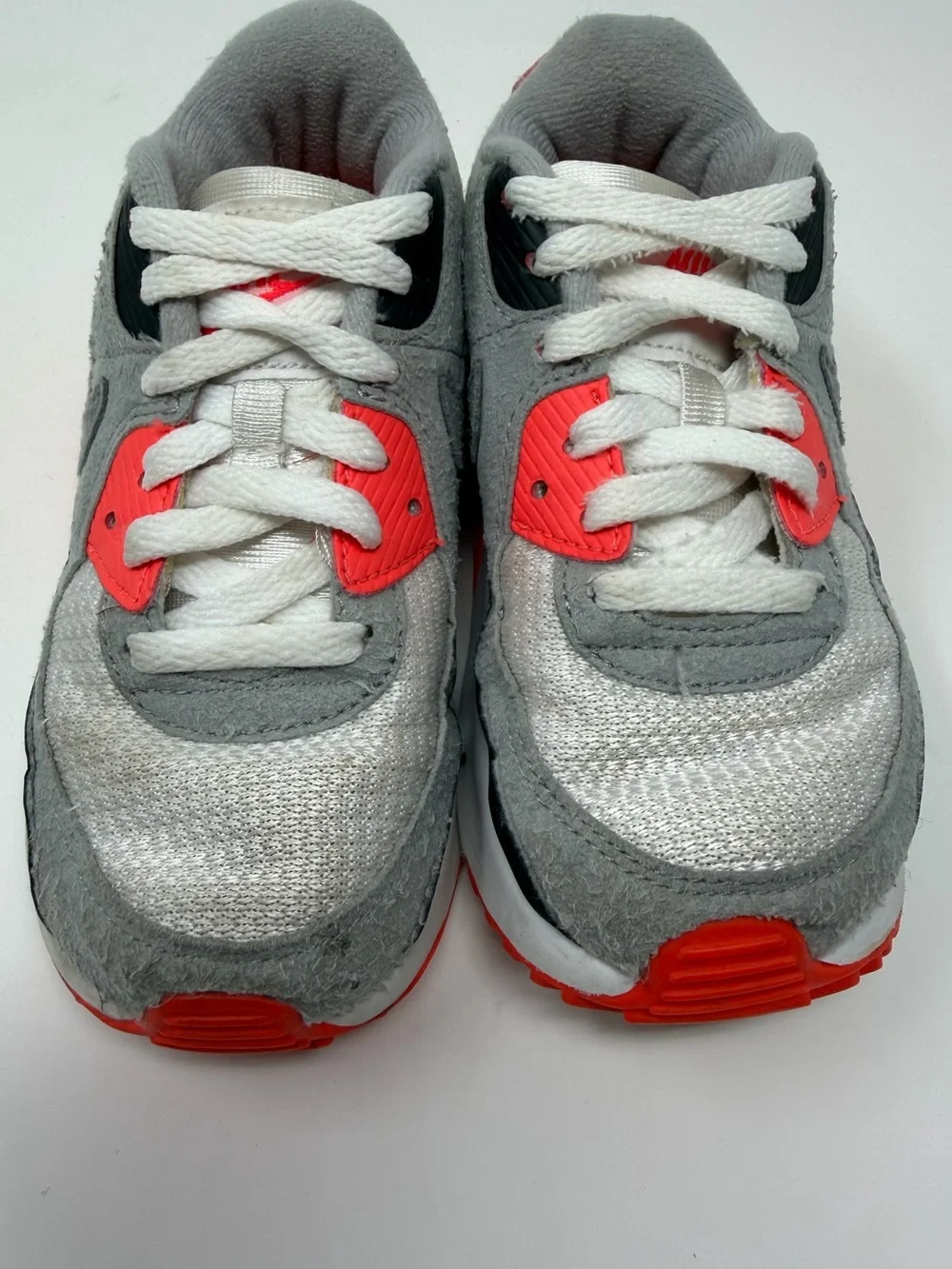 Nike Air Max 90 Kids' Running Shoes - Black & Red Sz.10